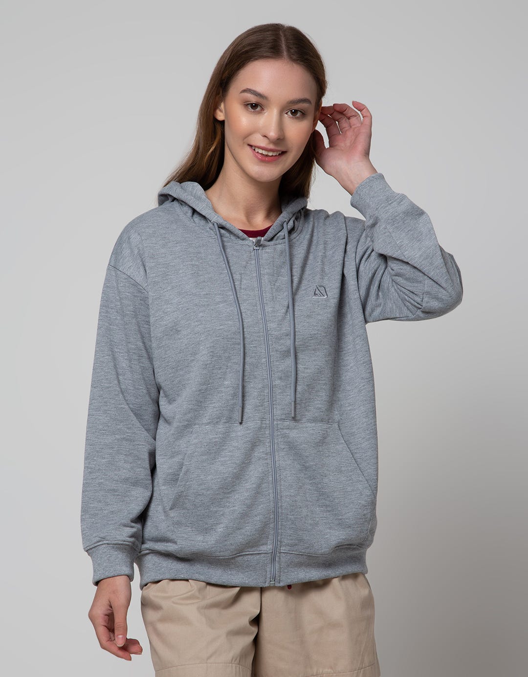 American Jeans Jacket Basic With Kangaroo Pocket