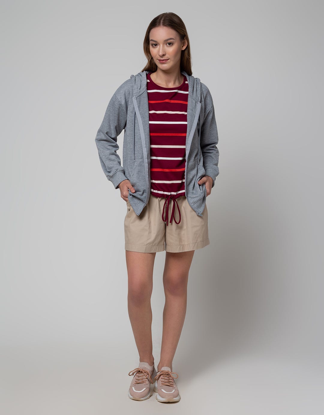 American Jeans Jacket Basic With Kangaroo Pocket