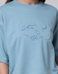 Disney Short Sleeve T-Shirt Tee Mickey Embossed