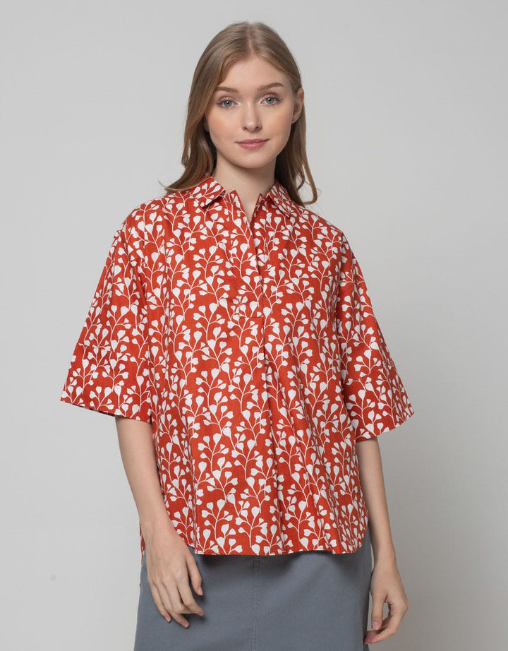 St. Yves Print Flower Women's Shirt
