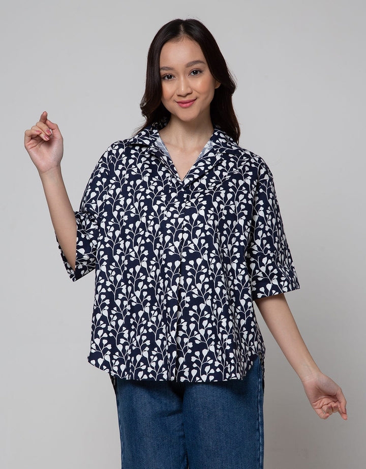 St. Yves Print Flower Women's Shirt