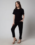 St. Yves Long Pants Skinny Ankle Zipper Jet