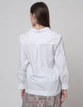 St. Yves Long Sleeve Blouse With Embroidery On Sleeves