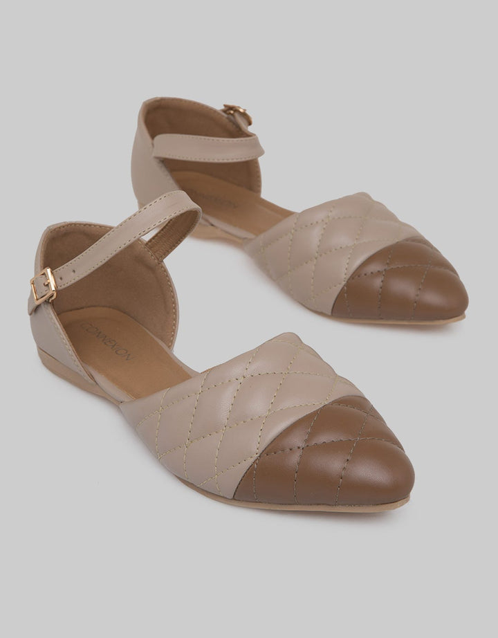 Connexion Ankle Strap Quilted Sandal Wanita