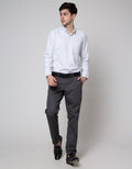 Stanley Adams Chinos Pants Slim Solid Mechanical Stretch