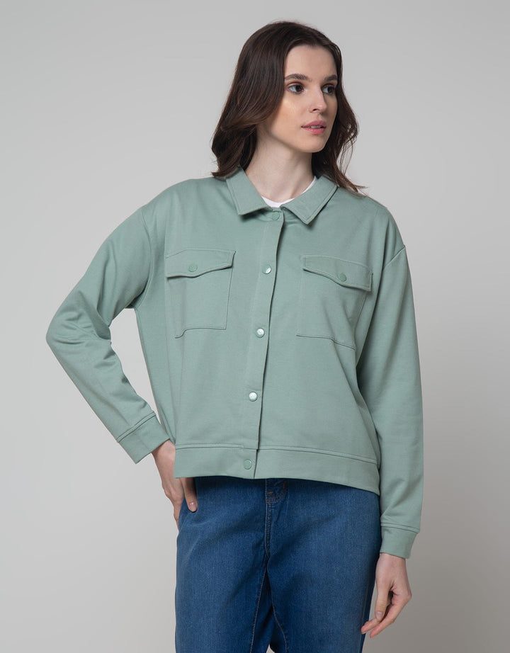 Nevada Jacket Solid Pocket With Button
