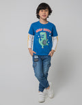 Little M T-Shirt Snap Happy Dobel Sleeve
