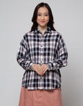 Nevada Long Sleeve Shirt Reg Check Rayon Twill