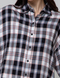 Nevada Long Sleeve Shirt Reg Check Rayon Twill