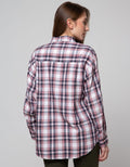 Nevada Long Sleeve Shirt Check Rayon