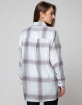 Nevada Long Sleeve Shirt Check Long Cotton Twill