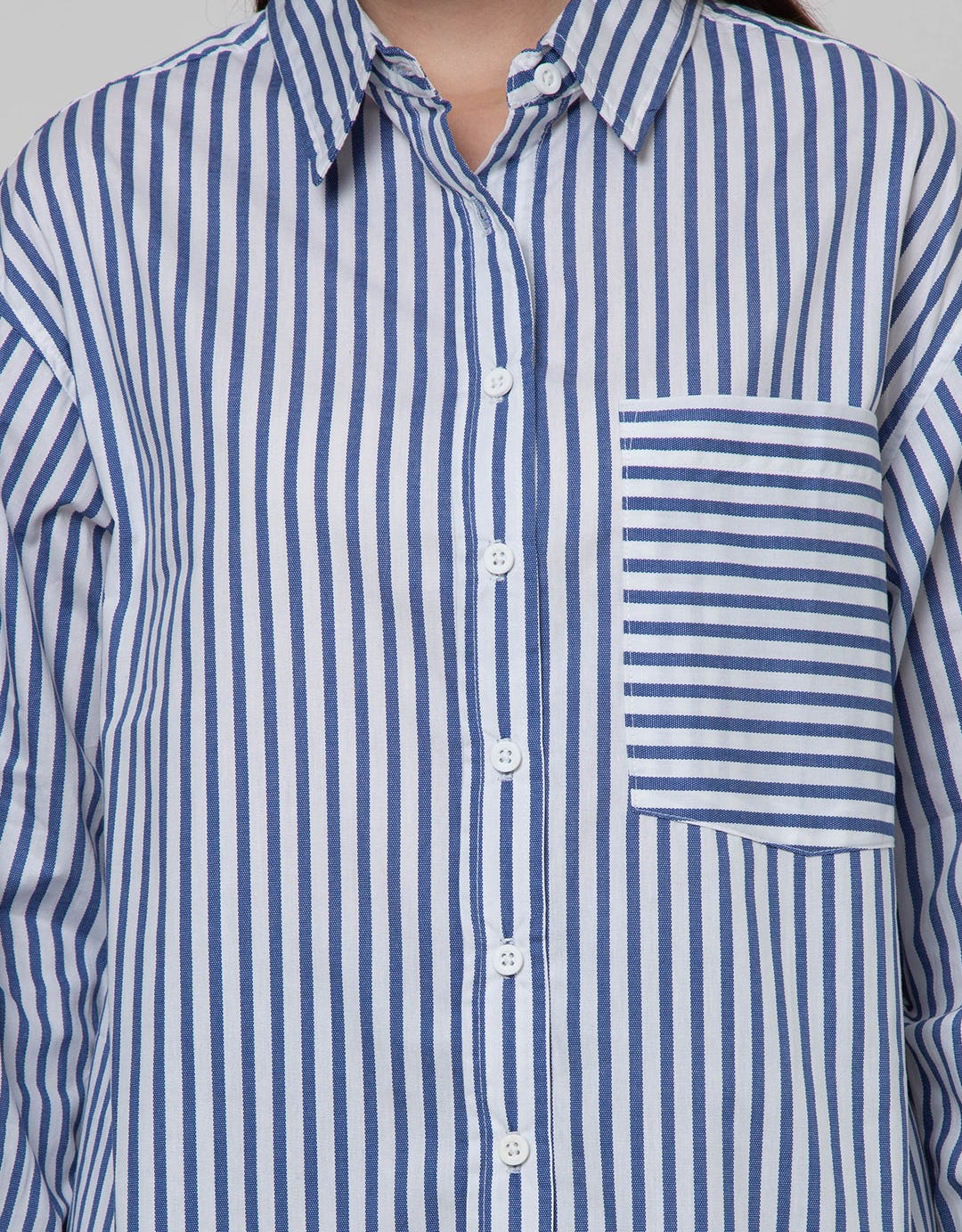 Nevada Stripe Regular Kemeja Wanita