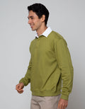Larusso Fleece Rugby Kemeja Pria
