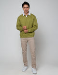 Larusso Fleece Rugby Kemeja Pria