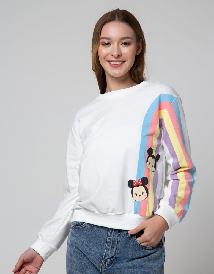 Disney Rainbow Sleeve Sweatshirt