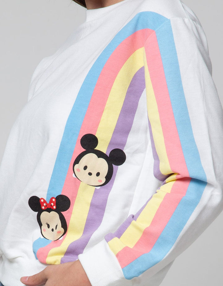Disney Rainbow Sleeve Sweatshirt