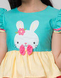 Sweet Miss Bunny Ribbon Dress Anak Perempuan