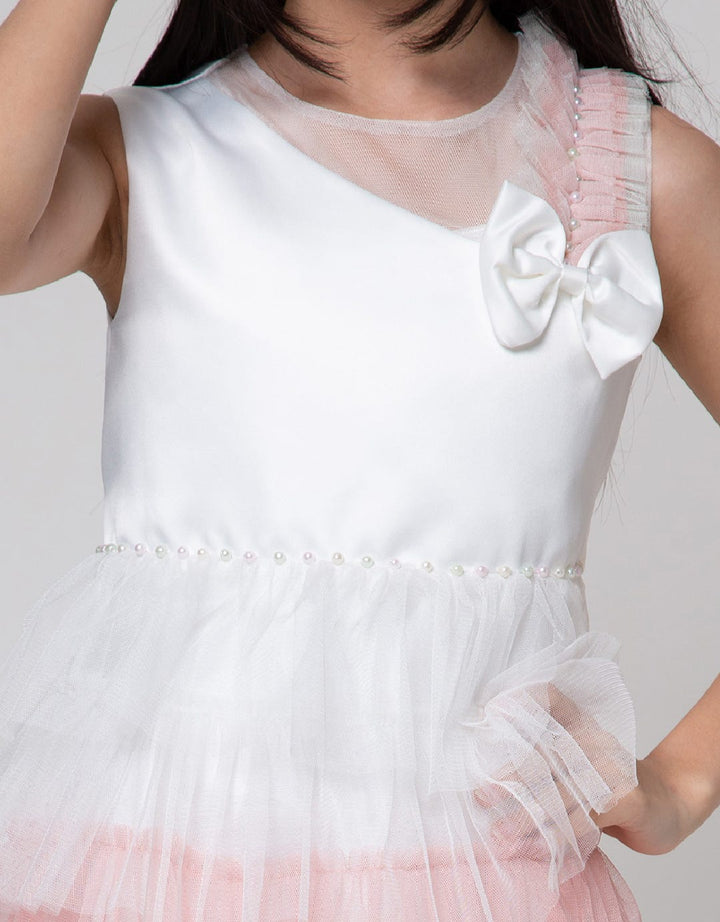 Sweet Miss Sleeveless Midi Dress Tile Susun Warna Kerut Pundak