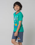 Little M Toot Print Boys Clothing Set