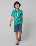 Little M Toot Print Boys Clothing Set