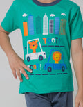 Little M Toot Print Boys Clothing Set