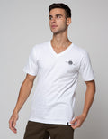 Details Short Sleeve T-Shirt V Neck Print