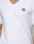 Details Short Sleeve T-Shirt V Neck Print