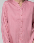 St. Yves Long Sleeve Blouse Rayon Twill