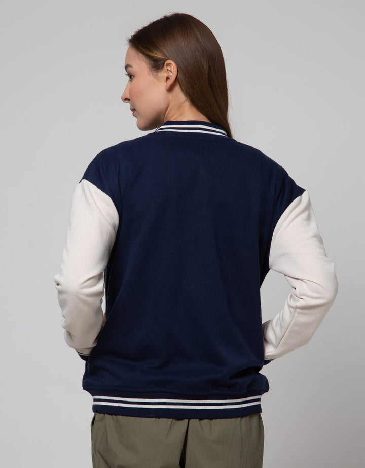 Nevada Solid Jaket Varsity Wanita