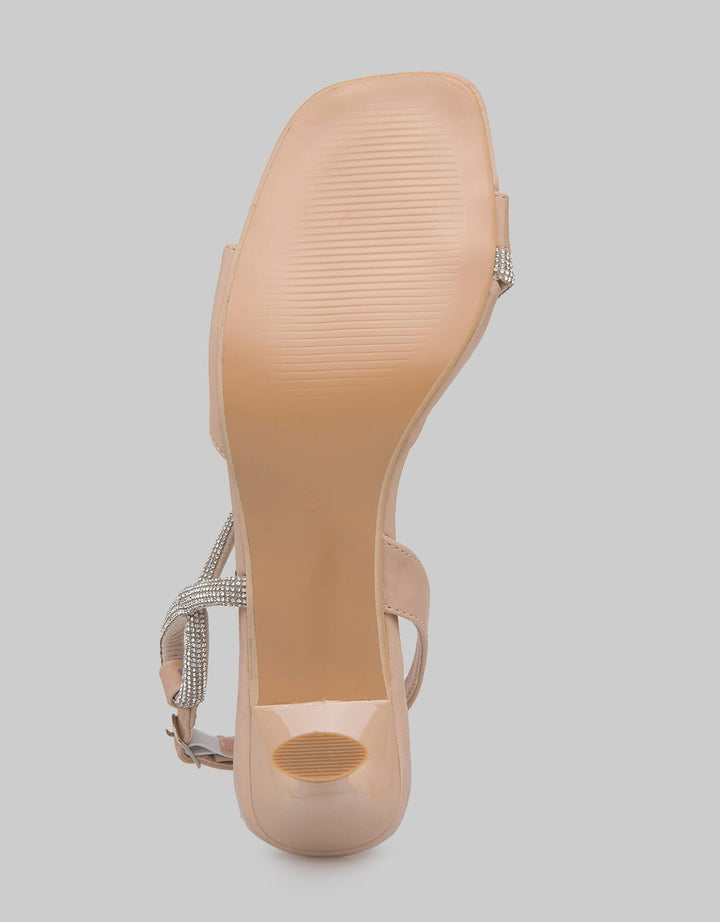 Peter Keiza Cross Strap Sandal Heels Wanita