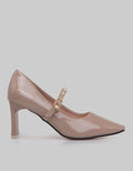 Peter Keiza Beaded Strap Sepatu Heels Wanita