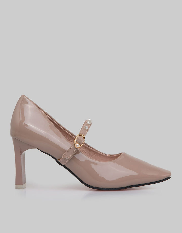Peter Keiza Beaded Strap Sepatu Heels Wanita