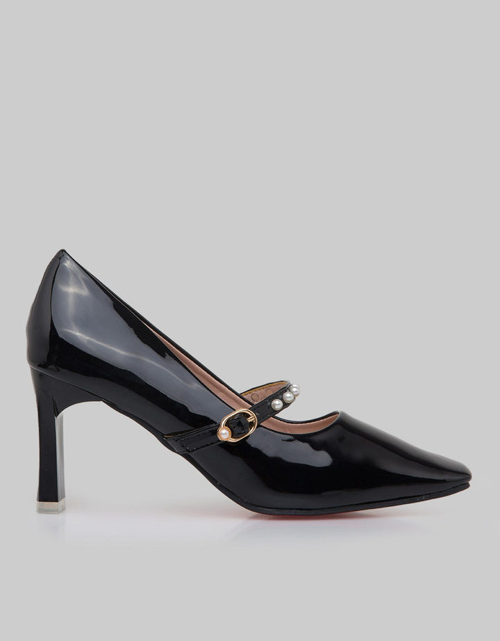 Peter Keiza Beaded Strap Sepatu Heels Wanita