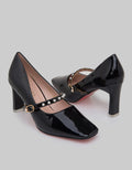 Peter Keiza Beaded Strap Sepatu Heels Wanita