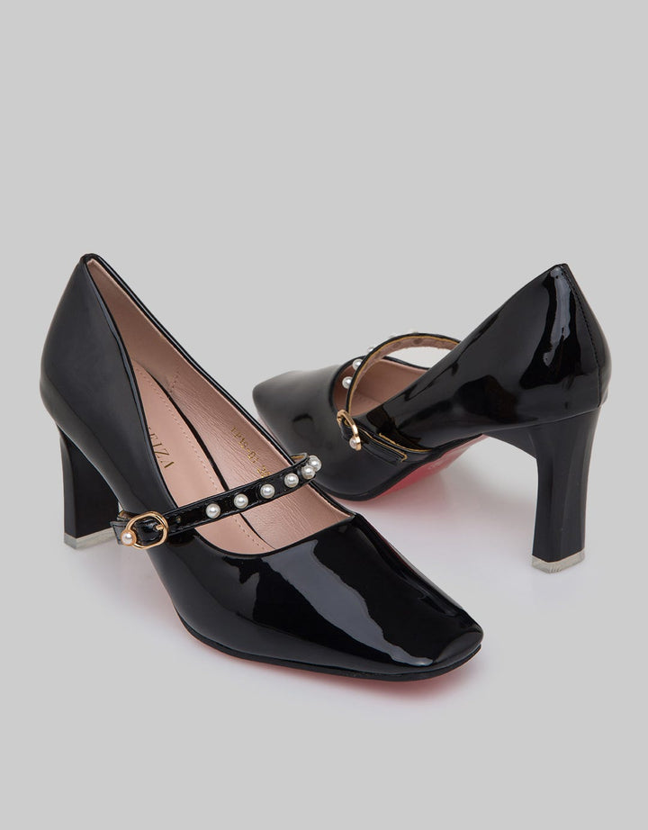 Peter Keiza Beaded Strap Sepatu Heels Wanita