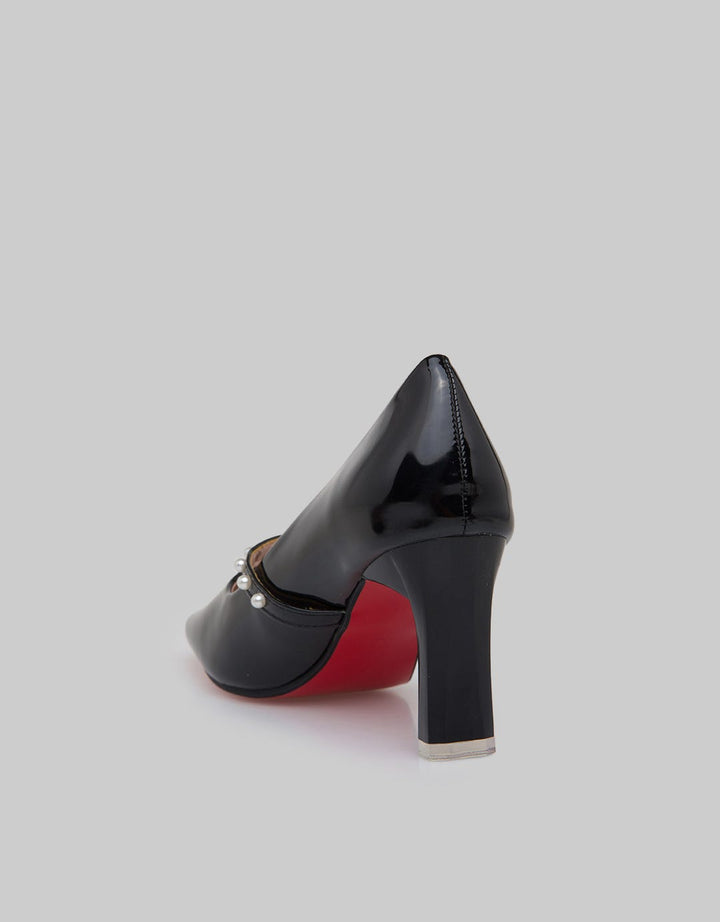 Peter Keiza Beaded Strap Sepatu Heels Wanita