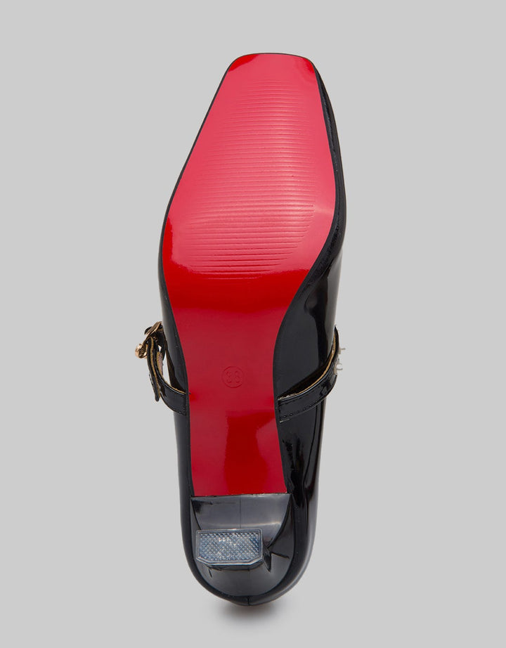 Peter Keiza Beaded Strap Sepatu Heels Wanita