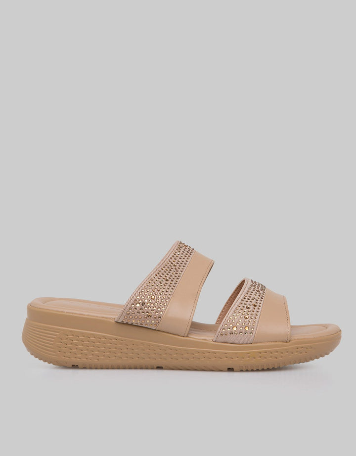 Peter Keiza Pearl Strap Sandal Wedges Wanita