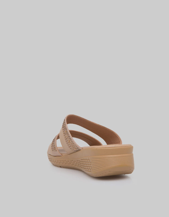 Peter Keiza Pearl Strap Sandal Wedges Wanita