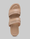 Peter Keiza Pearl Strap Sandal Wedges Wanita