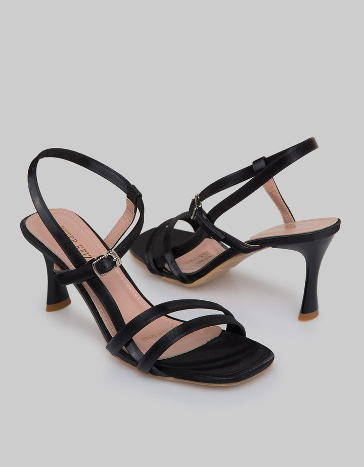 Peter Keiza Multi Strap Sandal Heels Wanita