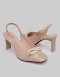 Peter Keiza Pearl Ribbon Sepatu Heels Wanita