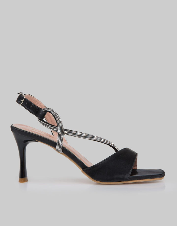 Peter Keiza Cross Strap Sandal Heels Wanita