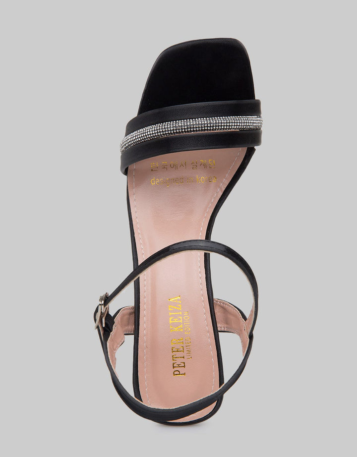 Peter Keiza Shine Strap Sandal Heels Wanita