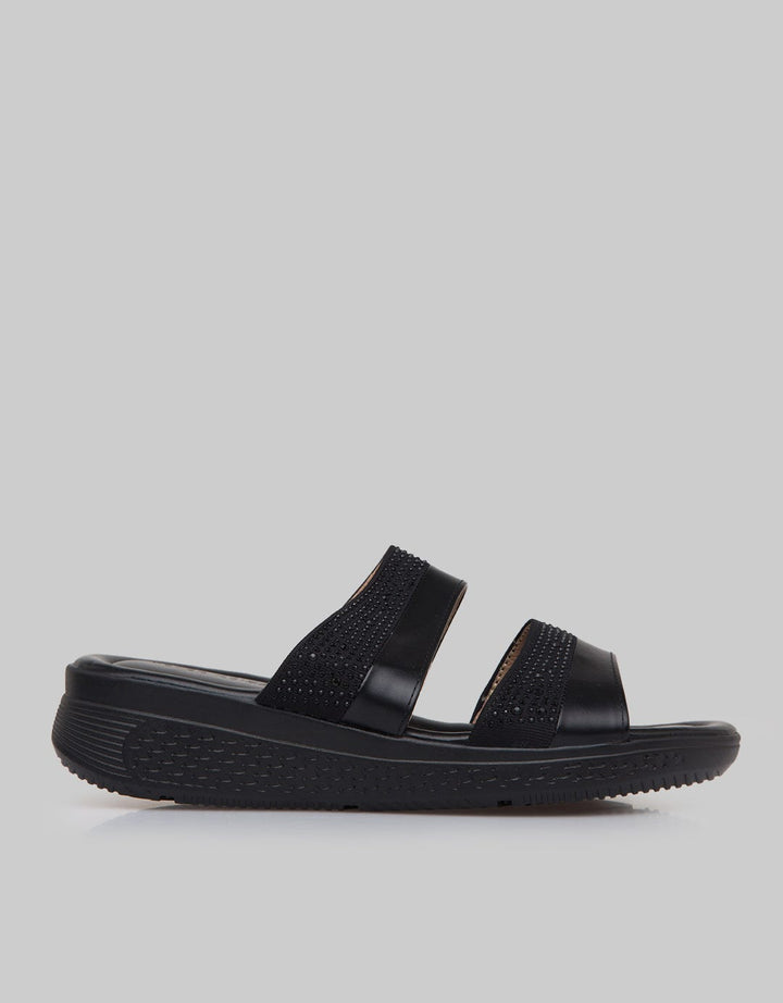 Peter Keiza Pearl Strap Sandal Wedges Wanita