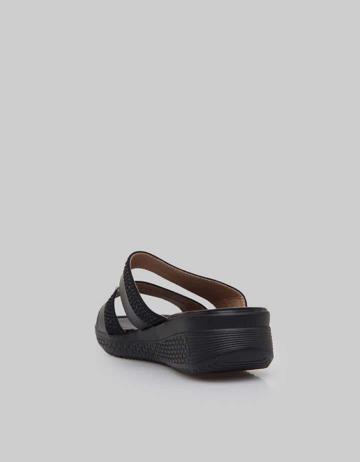 Peter Keiza Pearl Strap Sandal Wedges Wanita