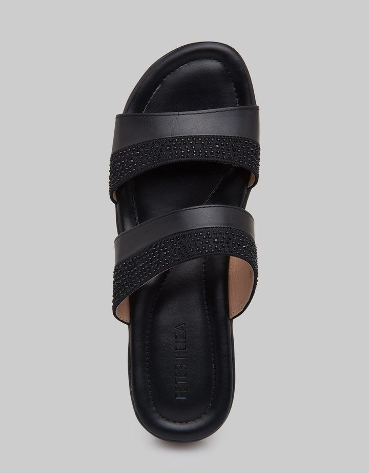 Peter Keiza Pearl Strap Sandal Wedges Wanita