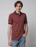 Crocodile Horizon Stripe Polo Shirt Men