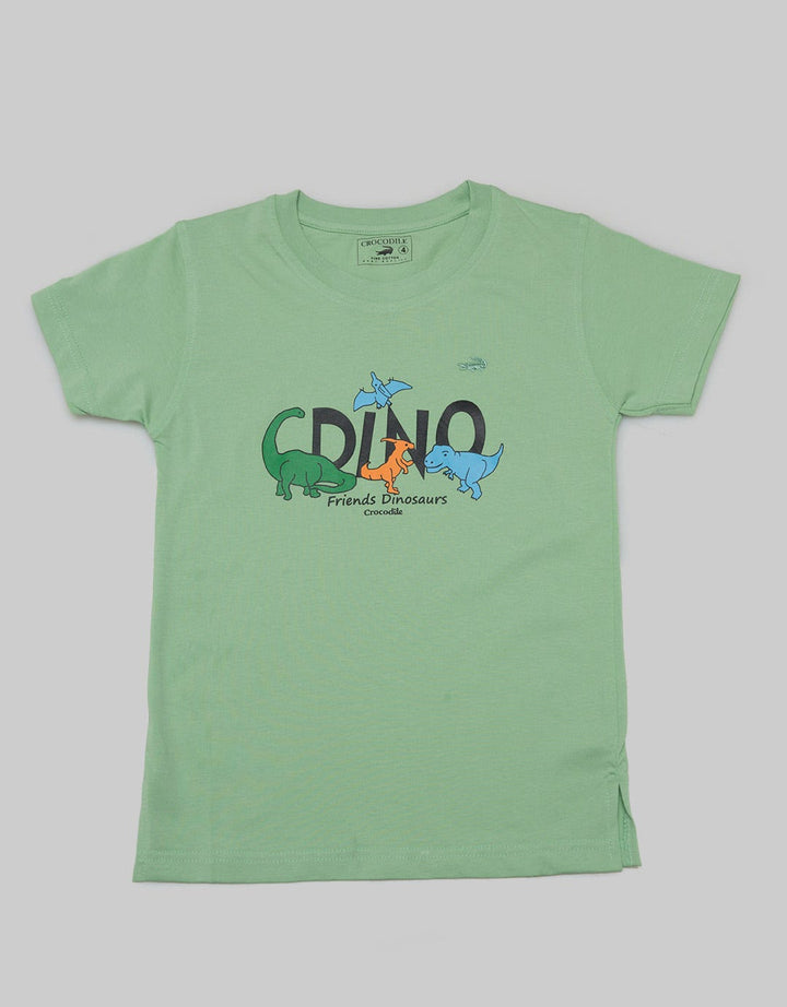 Crocodile Kids Dino Print Kaos Anak Laki-laki