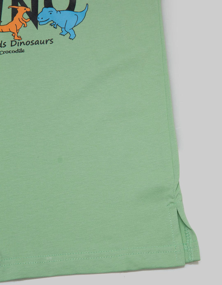 Crocodile Kids Dino Print Kaos Anak Laki-laki